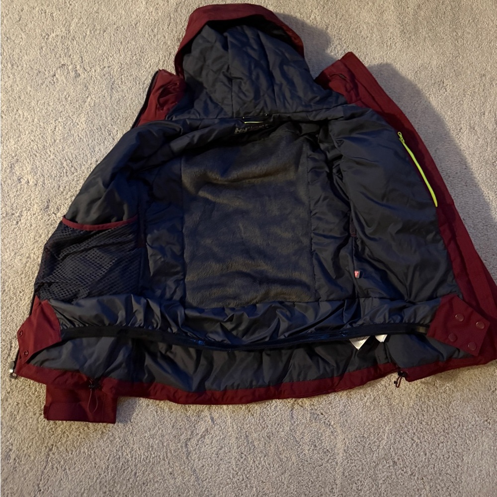 Helly Hansen Women's Ski Jacket - Burgundy and Black - Picture 3 of 3